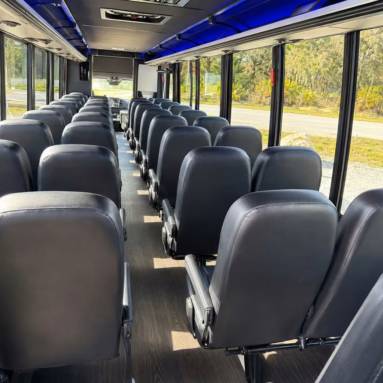 28 passenger minibus interior