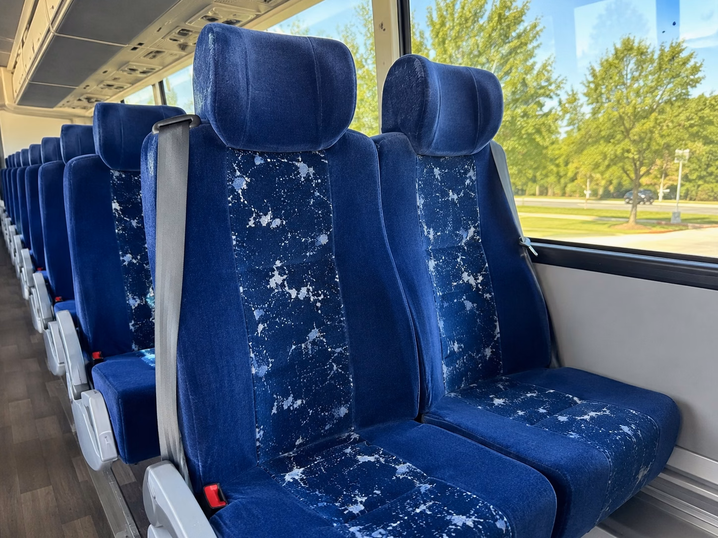 san antonio charter bus interior