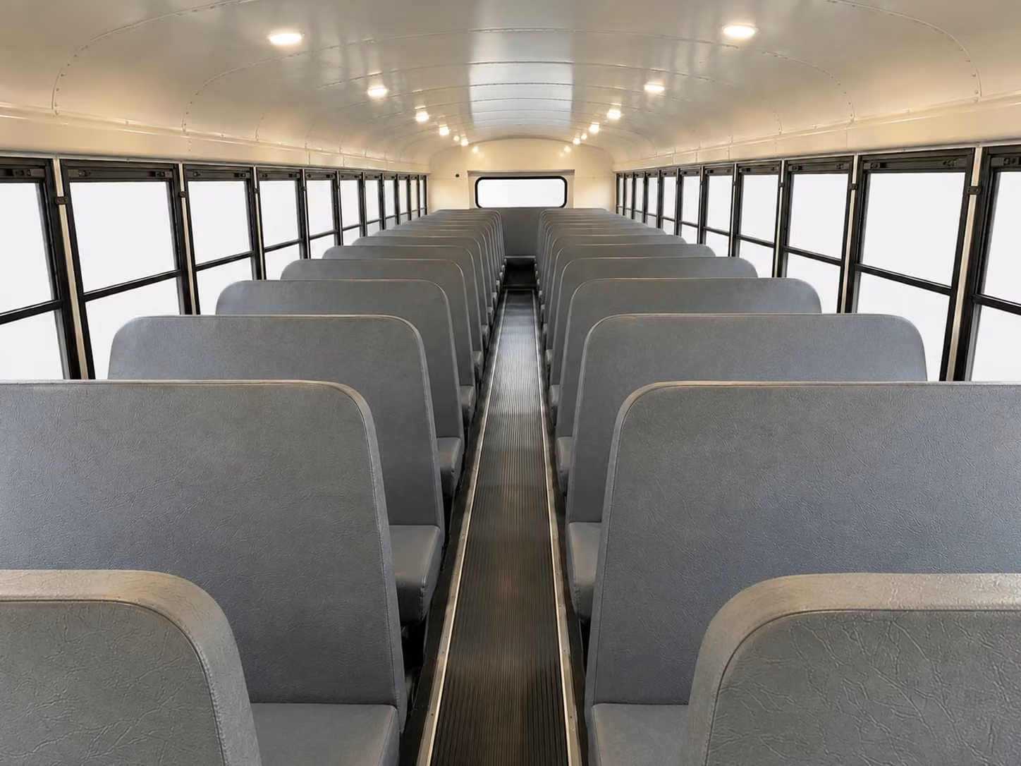 school bus inside